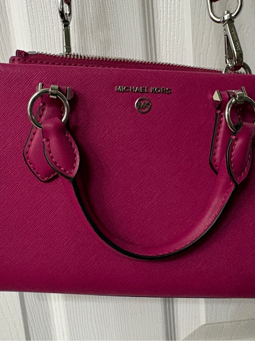Michael Kors Hot Pink Saffiano Mini Satchel